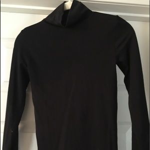 Black spandex turtle neck